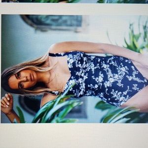 Nip Tuck Mono Meadow Black Swimsuit NWT